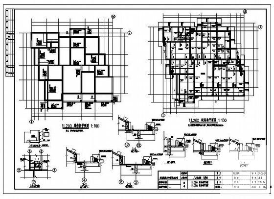 5层砖混住宅楼结构设计方案CAD图纸（条形基础） - 3