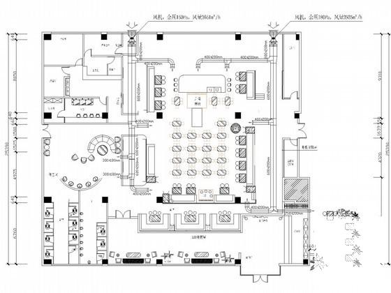 商业办公楼空调通风及防排烟系统设计CAD施工图纸 - 1
