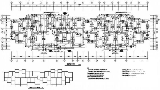 6层砖混住宅楼结构设计方案CAD图纸（条形基础） - 1