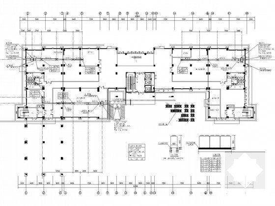 8层高等院校行政办公楼空调通风及防排烟系统设计CAD施工图纸（VRV空调系统） - 4