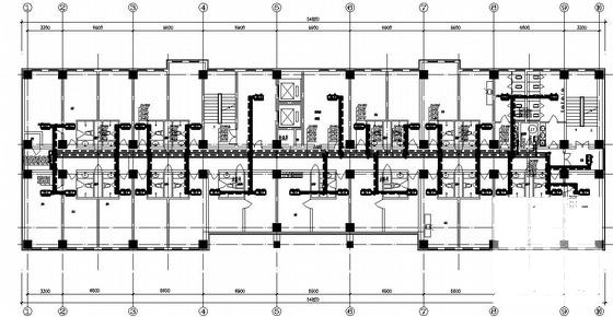 10层基地办公楼空调CAD图纸 - 1