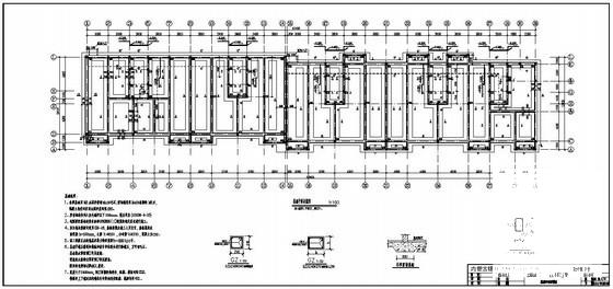 锡林浩特市6层砌体住宅楼结构设计CAD图纸（条形基础） - 1
