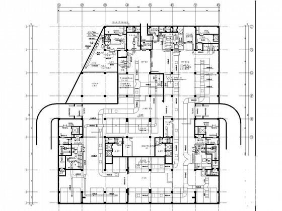 25层办公楼空调通风及防排烟系统设计CAD施工图纸（大院出品采暖设计） - 2