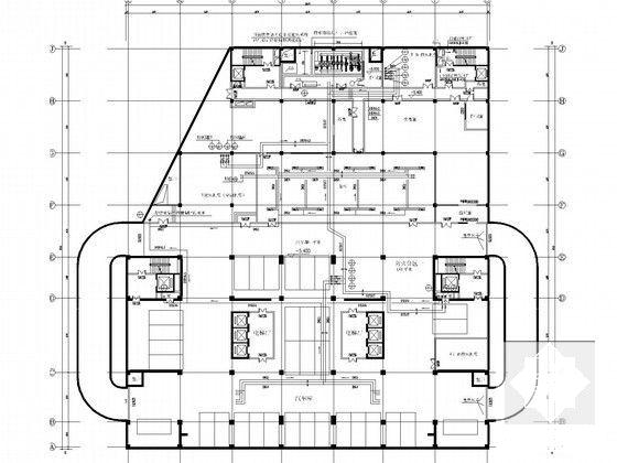 25层办公楼空调通风及防排烟系统设计CAD施工图纸（大院出品采暖设计） - 4