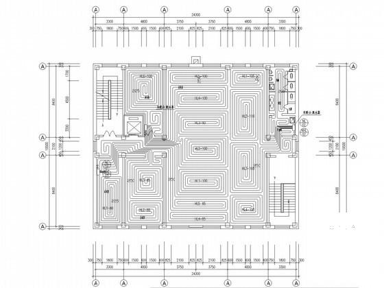 6层办公楼地板辐射采暖及消防给排CAD施工图纸(排水系统设计) - 1