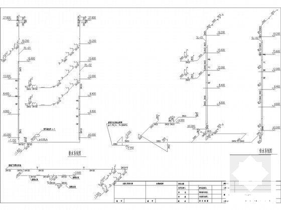 6层办公楼地板辐射采暖及消防给排CAD施工图纸(排水系统设计) - 5