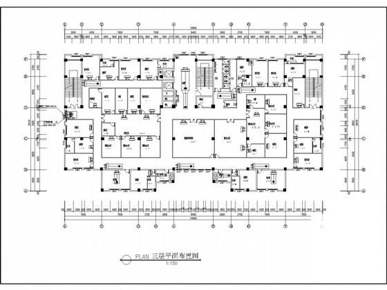 多层办公楼集中空调系统设计CAD施工图纸 - 2
