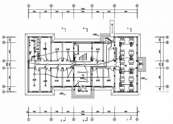 部队3层综合楼电气CAD施工图纸（三级负荷）(钢筋混凝土) - 1