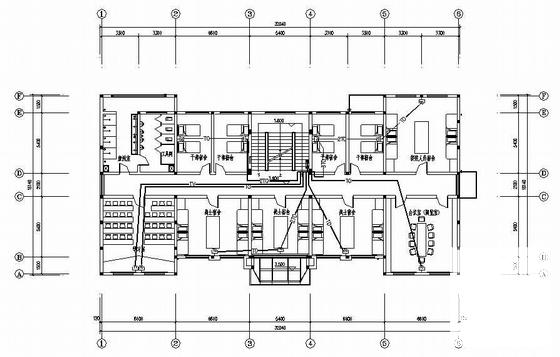 部队3层综合楼电气CAD施工图纸（三级负荷）(钢筋混凝土) - 2