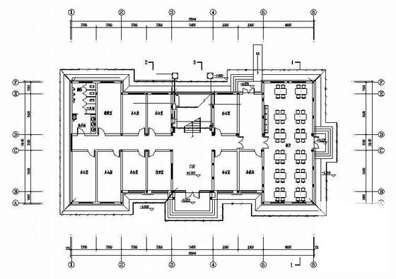 部队3层综合楼电气CAD施工图纸（三级负荷）(钢筋混凝土) - 4