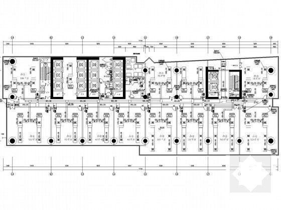 45层办公楼空调通风及防排烟系统设计CAD施工图纸(螺杆式冷水机组) - 4