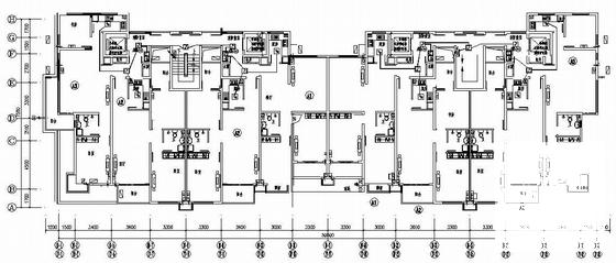 上13层商住楼电气CAD施工图纸（一级负荷）(消防报警系统) - 3