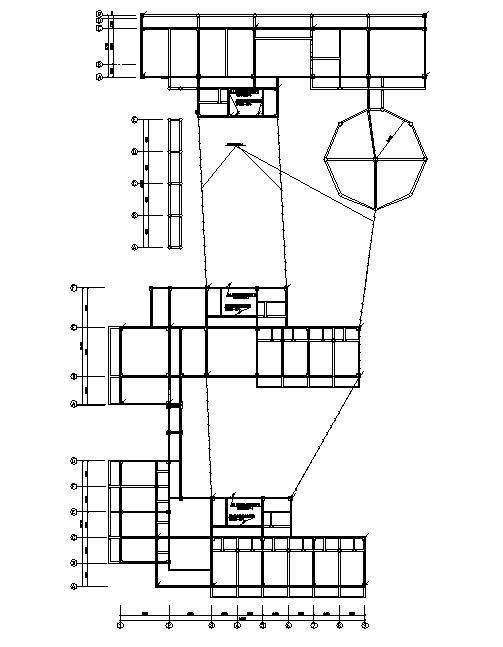 3层公路收费中心电气CAD施工图纸（三类民用建筑）(防雷接地系统) - 2