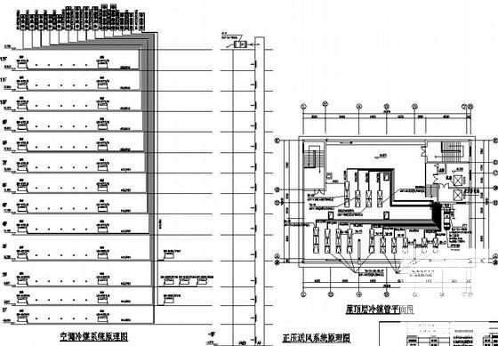蓝山县12层公司办公楼空调通风CAD施工图纸 - 3