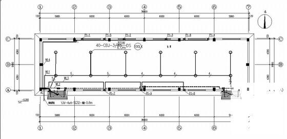 单层仓库电气CAD施工图纸（高8米）(火灾自动报警系统) - 1
