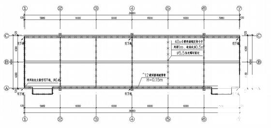 单层仓库电气CAD施工图纸（高8米）(火灾自动报警系统) - 3