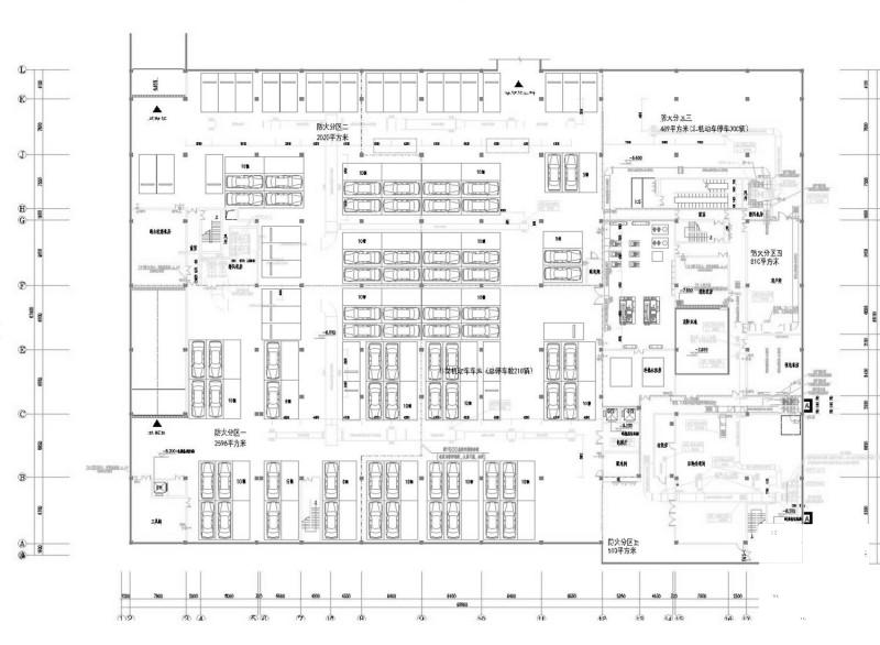 5层防洪监控办公楼空调通风及防排烟系统CAD施工图纸(冷冻机房) - 1