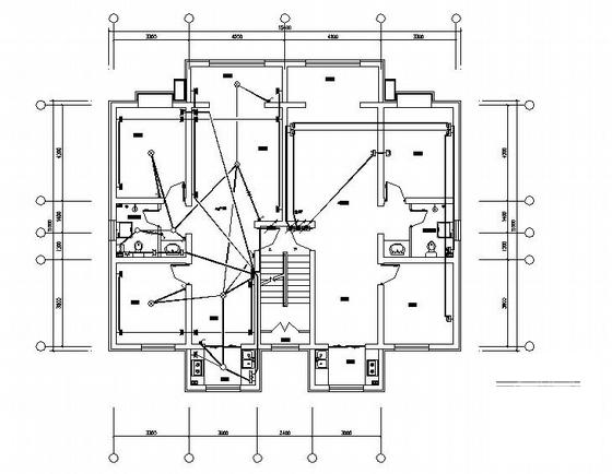6层住宅楼小区电气设计图纸（三级负荷）(供配电系统) - 1