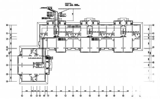 6层住宅楼小区电气设计图纸（三级负荷）(供配电系统) - 4