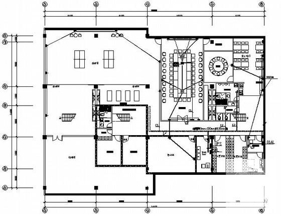 两层钢筋混凝土结构银行电气设计图纸（地下1层）(应急照明系统) - 3