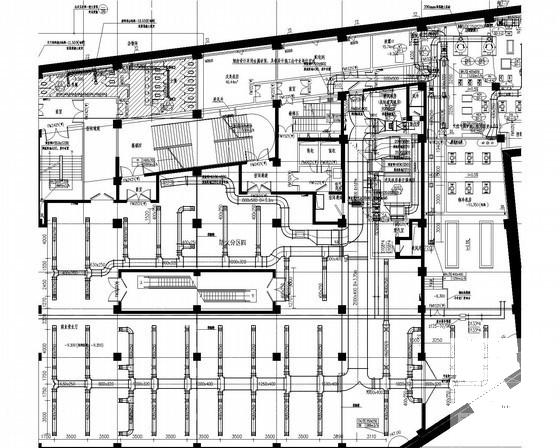 20层商业办公楼通风空调及防排烟系统设计CAD施工图纸 - 1