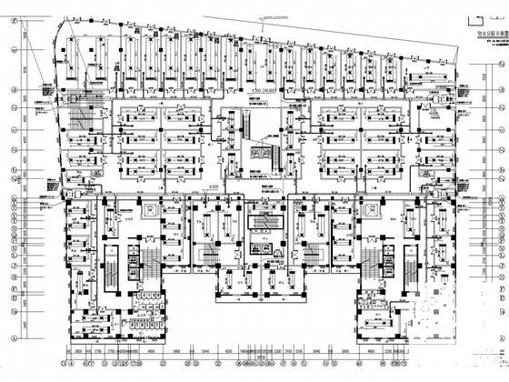 32层商业住宅楼暖通空调设计CAD施工图纸(正压送风系统) - 1