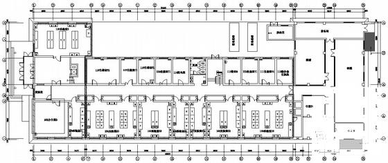 大学地上5层实验楼电气设计CAD图纸（三级负荷）(防雷接地系统) - 3