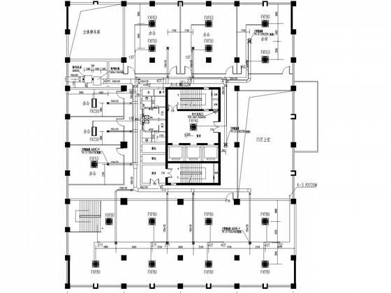 高层办公楼VRV空调通风排烟及人防设计CAD施工图纸 - 1
