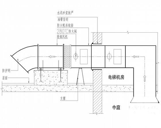 8层办公楼通风空调排烟系统设计CAD施工图纸（大样图纸多） - 3