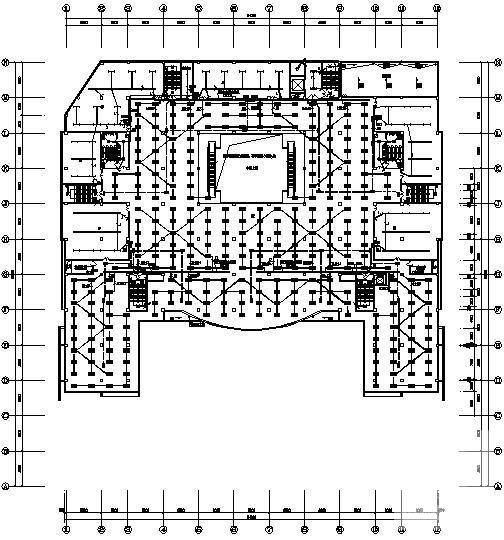 6层财富广场电气CAD施工图纸（一级负荷）(综合布线系统) - 1