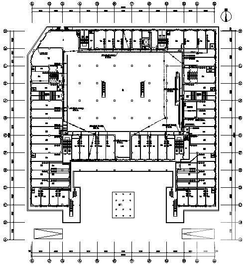 6层财富广场电气CAD施工图纸（一级负荷）(综合布线系统) - 4