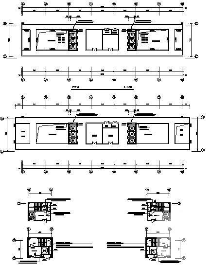 高层办公大厦暖通空调设计CAD施工图纸（人防工程）(空气处理机) - 3