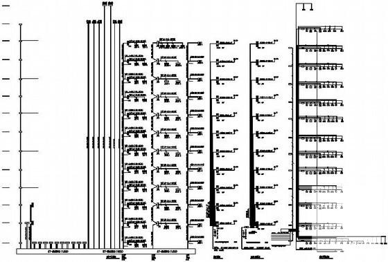 地上11层科技大厦电气消防CAD施工图纸 - 2