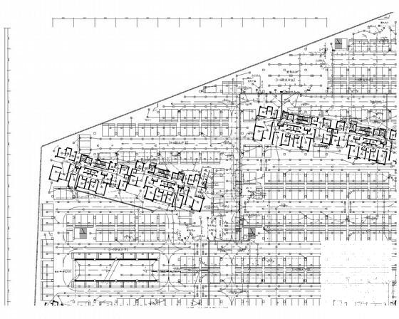 大型高层办公楼地下车库弱电系统CAD施工图纸 - 1