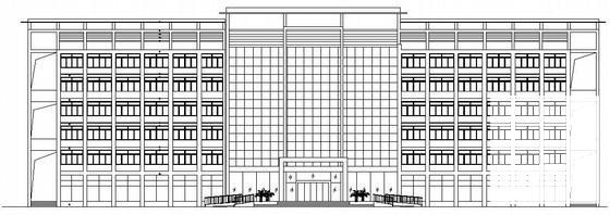 4层办公楼装修设计电气部分CAD施工图纸(建筑平面图) - 1