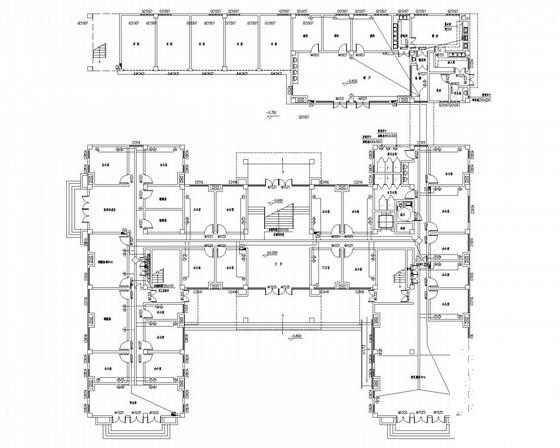 3层行政办公楼强弱电CAD施工图纸 - 4