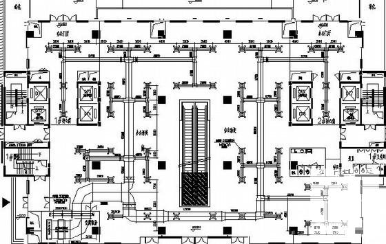 24层高层商务楼暖通空调及防排烟设计CAD施工图纸 - 1