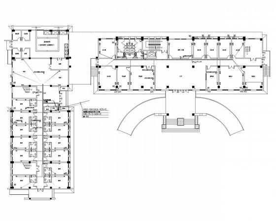 6层行政办公楼强弱电CAD施工图纸（辅房） - 5