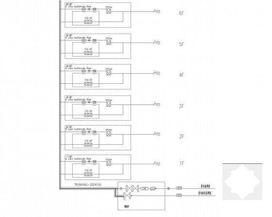 15层科技研发产业基地办公楼强弱电CAD施工图纸（新火规甲级设计院）(消防报警及联动) - 4