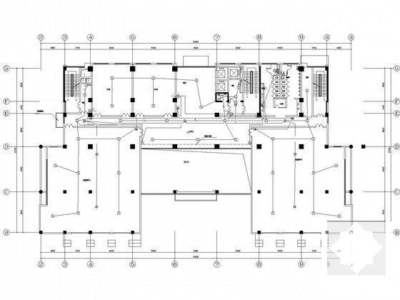17层办公楼强电、消防CAD施工图纸（大型甲级院） - 5