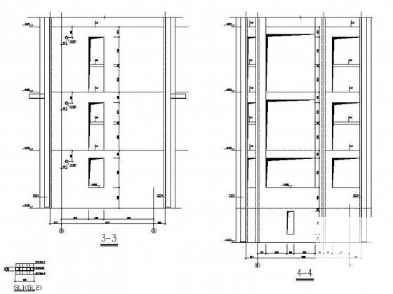 54层办公楼下部钢骨部分结构设计图纸(平面布置图) - 4