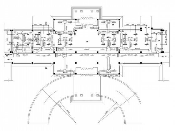 国内7层商业综合体暖通空调系统及动力站设计CAD施工图纸(换热器机组) - 1