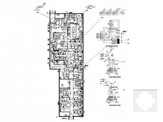 国内7层商业综合体暖通空调系统及动力站设计CAD施工图纸(换热器机组) - 4