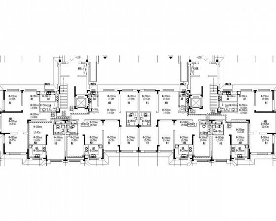 多栋中高层住宅楼建筑采暖通风系统CAD施工图纸 - 2