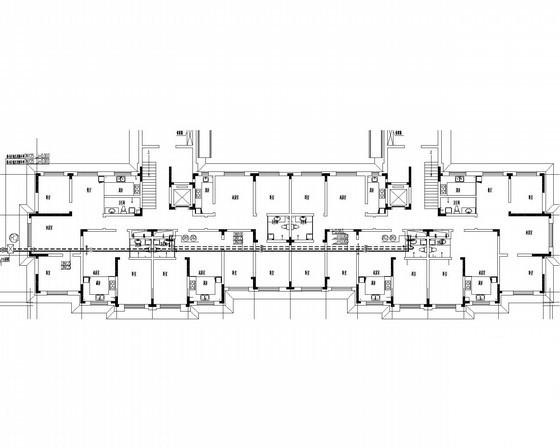 多栋中高层住宅楼建筑采暖通风系统CAD施工图纸 - 3