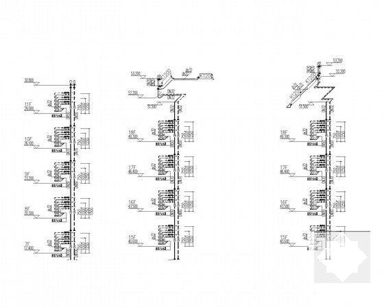 多栋中高层住宅楼建筑采暖通风系统CAD施工图纸 - 4