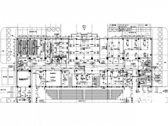 大学体育馆空调暖通空调系统设计CAD施工图纸（大院设计地源热泵） - 1