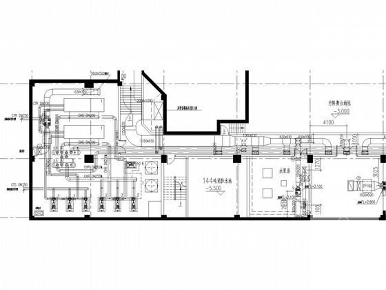 大学体育馆空调暖通空调系统设计CAD施工图纸（大院设计地源热泵） - 3