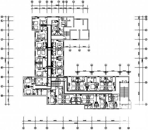 8层快捷酒店给排水CAD施工图纸 - 2