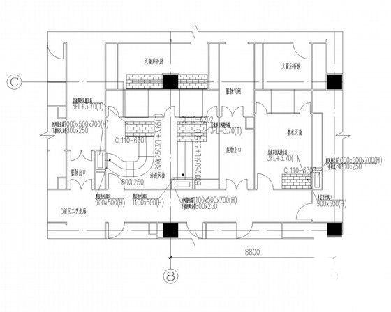 大型生产厂房暖通空调系统设计CAD施工图纸（流程图纸多） - 5